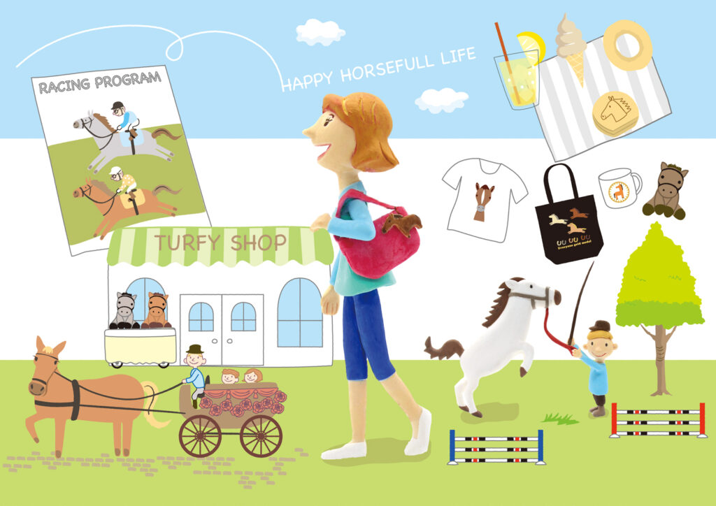 turfyshop-ratako|ターフィーショップ(ターフィー通販クラブ|新商品|HAPPY HORSEFULL LIFE| クリアファイル