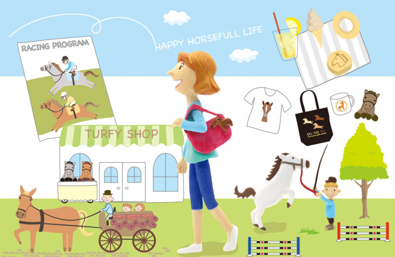 turfyshop-ratako｜ターフィーショップ（ターフィー通販クラブ｜新商品｜HAPPY HORSEFULL LIFE｜ クリアファイル